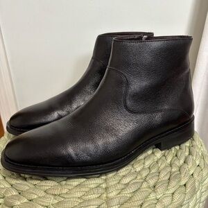 Flag LTD. Men's Monroe Black Leather Zip Boots